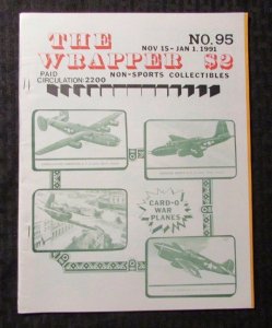 1991 THE WRAPPER Non-Sports Collectibles Fanzine #95 FN+ 6.5 Card-O War Planes