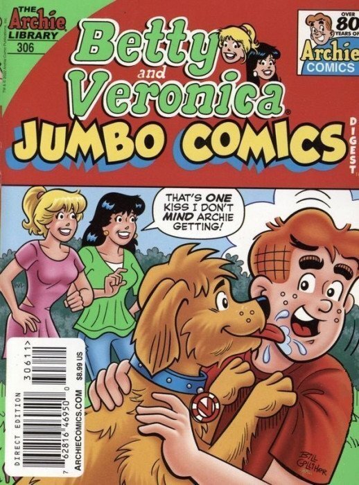 Betty and Veronica (Jumbo Comics) Double Digest #306 FN ; Archie | Dog Lick