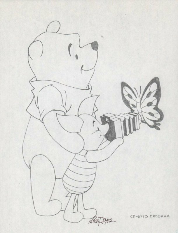 pencil sketches of winnie the pooh