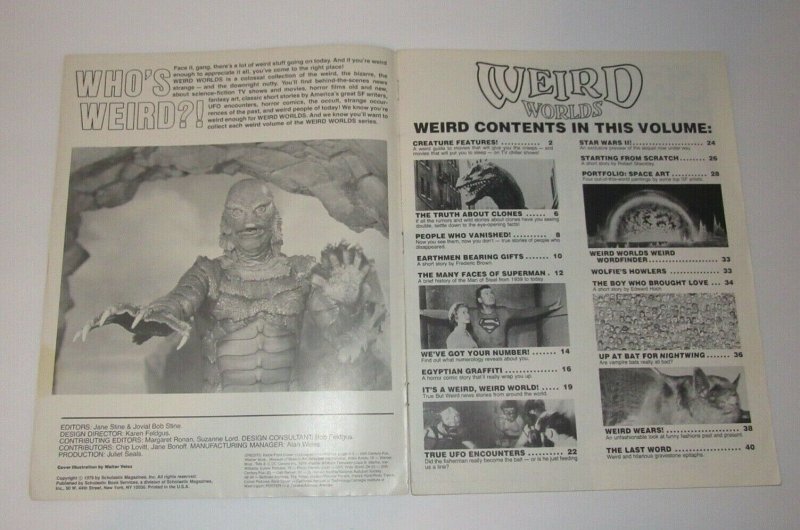 Weird Worlds Magazine No 2 1979 FN