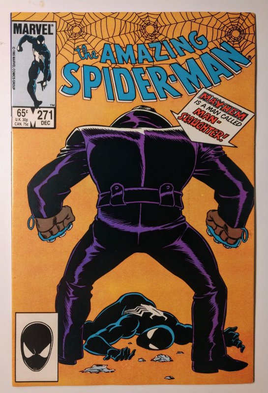 The Amazing Spider-Man #271 (8.0, 1985) 1ST APP OF MANSLAUGHTER MARSDALE