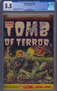 TOMB OF TERROR #16 CGC 5.5 LAST ISSUE LEE ELIAS JACK SPARLING PRE-CODE HORROR