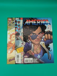 America Comic Lot - #1, 3, 4 - America Chavez Ultimates Marvel 2017 - VF