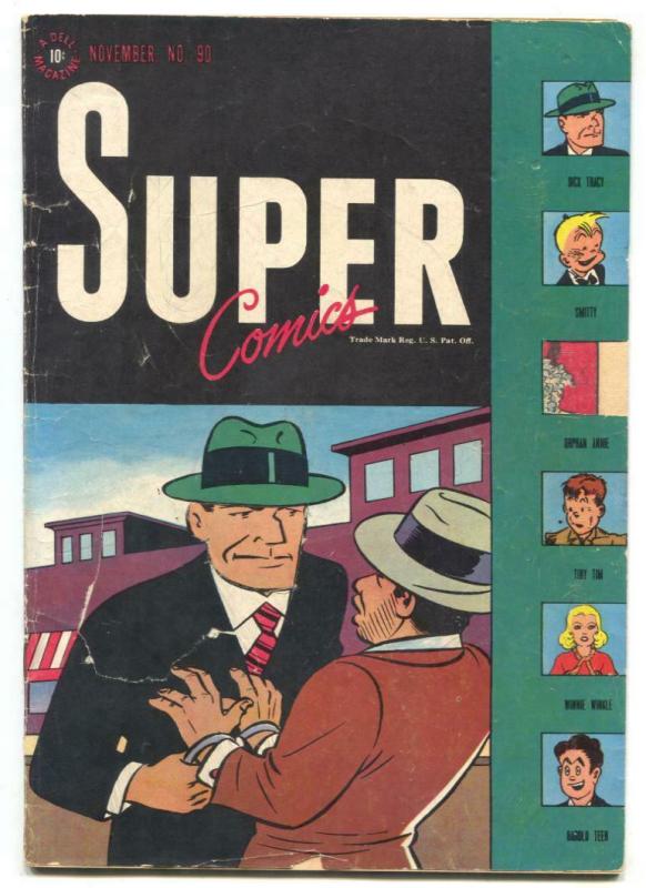 Super #90 1945- Dick Tracy Dell comics G- 