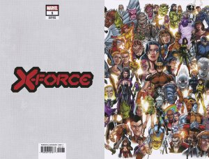 X-force #1 Bagley Every Mutant Ever Var Dx Marvel Comics Comic Book