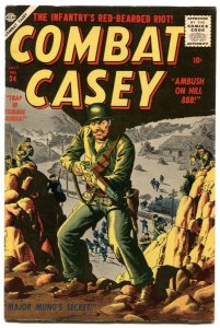 Combat Casey #34 1957- Atlas War comic- Final issue FN-