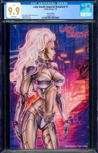 Lady Death Imperial Requiem #1 Monte Moore Robotic Edition Coffin Comics CGC 9.9