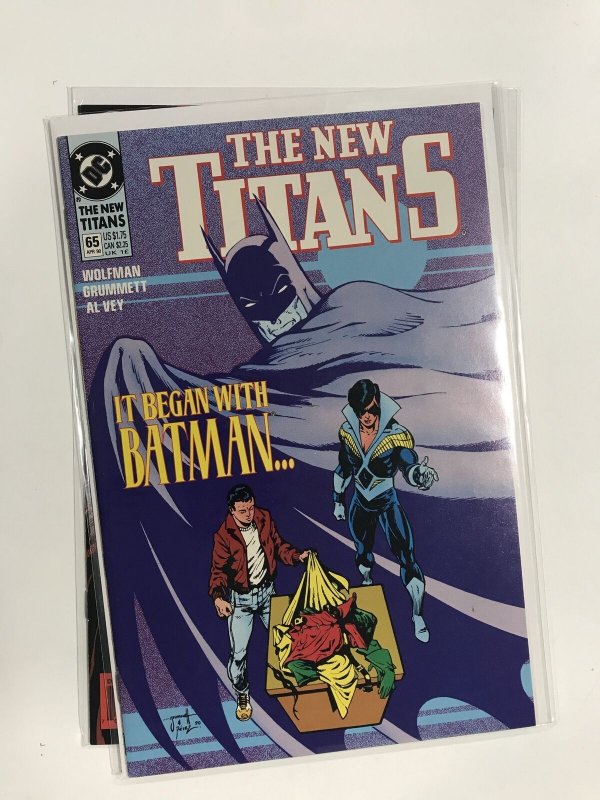 The New Titans #65 (1990) Teen Titans NM3B218 NEAR MINT NM