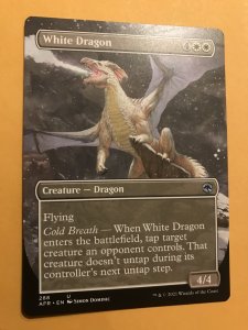 WHITE DRAGON : Magic the Gathering MtG card / Adventures in Forgotten Realms