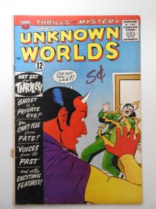 Unknown Worlds #27 (1963) GD/VG Cover and 1st 2 wraps detached bottom staple