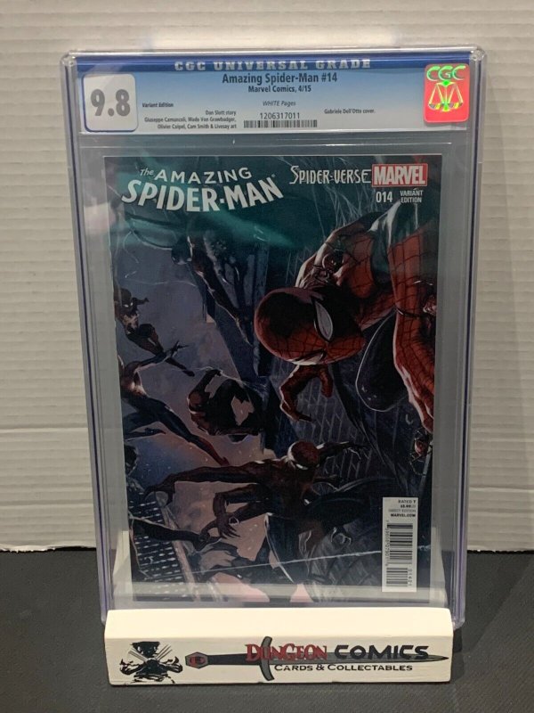 Amazing Spider-Man Vol 3 # 14 Dell'Otto 1:25 Variant Cover CGC 9.8 2015 [GC39]