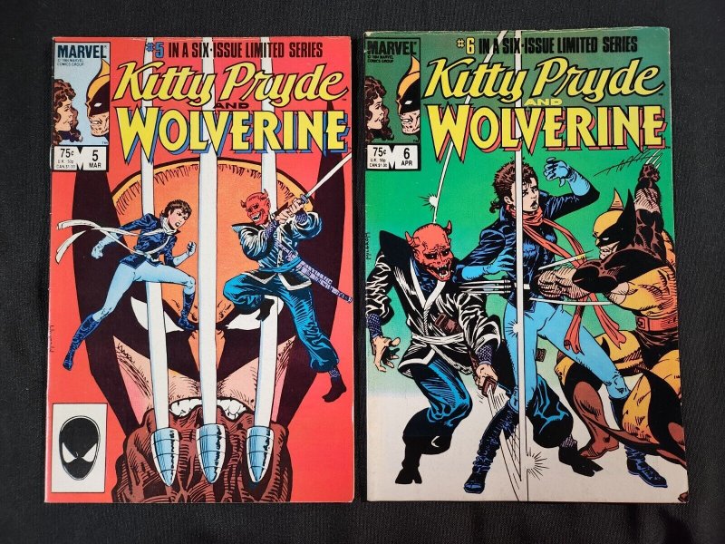 Kitty Pryde & Wolverine 6PC LOT #1-6 - Newsstand/Complete (5.0-6.0) 1984