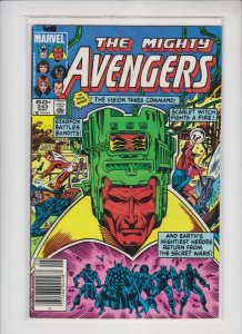 THE MIGHTY AVENGERS #243 1983-4 MARVEL /  NEWSSTAND  /  MED ++ / -