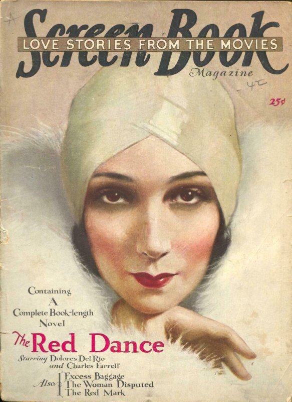 Screen Book-Dolores Del Rio-Mary Picford-Charles Rogers-Oct-1928