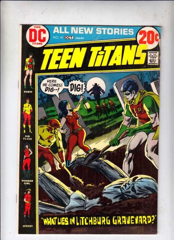 Teen Titans, The #41 (Oct-72) VG/FN Mid-Grade Kid Flash, Robin, Wonder Girl, ...