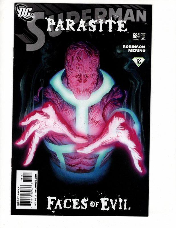 Superman #684 (2009)  Alex Ross Cover Parasite Faces of Evil