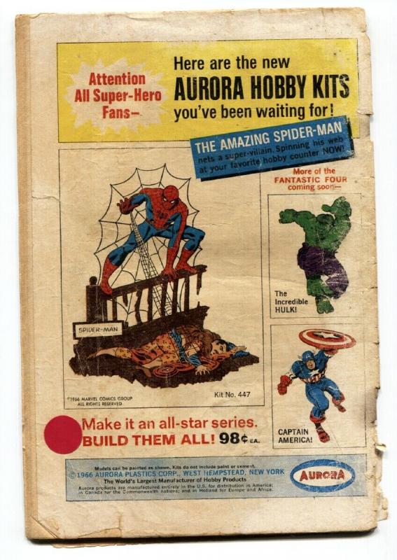 FANTASTIC FOUR #58 1966-DR DOOM-SILVER SURFER-INHUMANS G-.