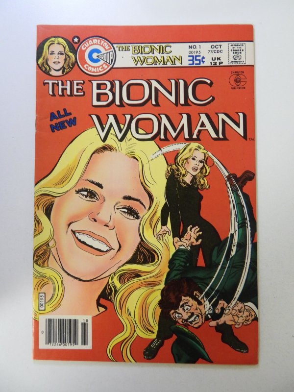 Bionic Woman #1 (1977) VG+ condition top staple detached from cover