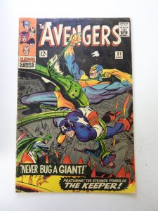 The Avengers #31 (1966) VG- condition tape pull front cover