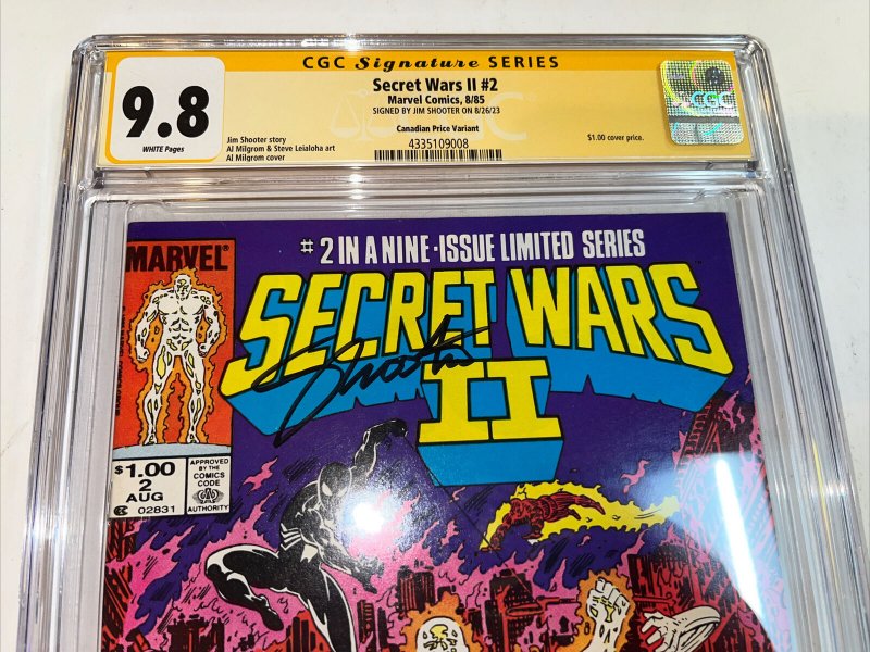 Secret Wars II (1985) # 2 CPV (CGC 9.8 WP)  Beyonder • Census =3