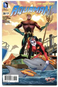 DC Comics New 52 Aquaman #39 Harley Quiinn Month Variant Cover