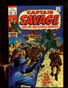 CAPTAIN SAVAGE & HIS BATTLEFIELD RAIDERS #10 (6.0) TO THE LAST MAN! 1969~