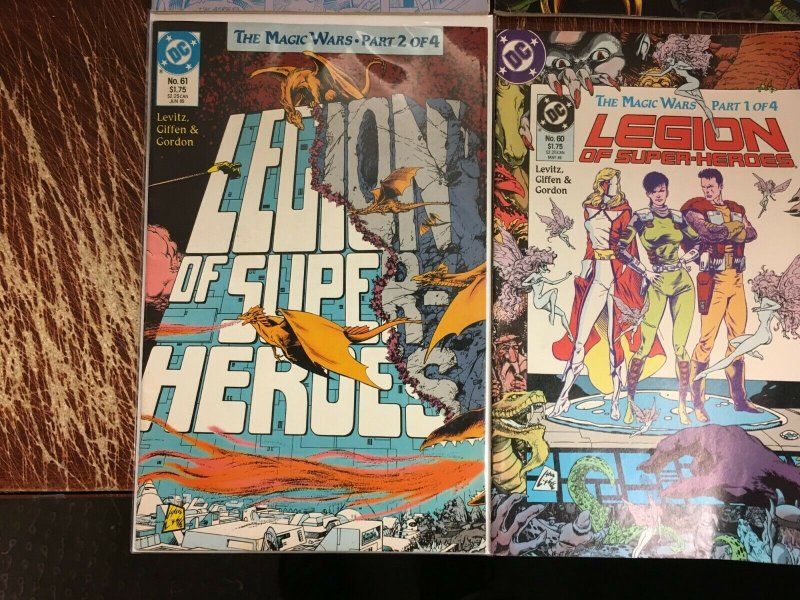 Lot of 6 Legion of Super-Heroes DC Comic Books # 58 60 61 ANNUAL # 1 2 3 YY13