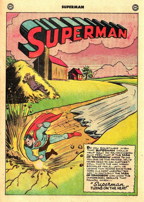 SUPERMAN #52 (May1948) 2.5 GD+  52 PGS!  3 Fun Stories! Wayne Boring Cover!