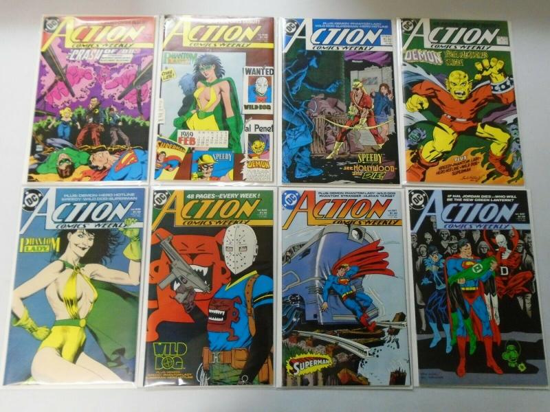 Action Comics Lot From:#600-658+Annual, 47 Different, Average 8.0/VF (1988-1990)