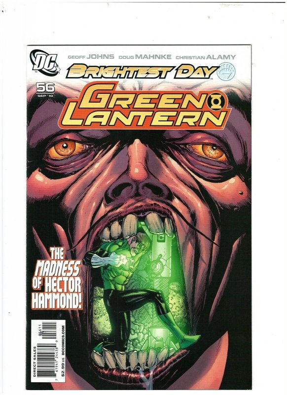 Green Lantern #56 DC Comics 2010 Hector Hammond Brightest Day NM- 9.2 