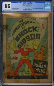 SPEED COMICS #1 CGC COVERLESS ORIGIN 1ST SHOCK GIBSON HARVEY GOLDEN AGE