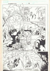 Marvel Adventures Fantastic Four #10 p.17 Black Panther '06 art by Manuel Garcia