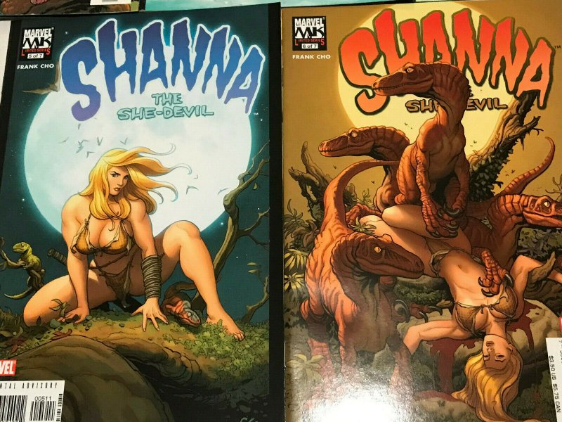 SHANNA THE SHE-DEVIL#1-7 NM LOT 2005 FRANK CHO MARVEL COMICS