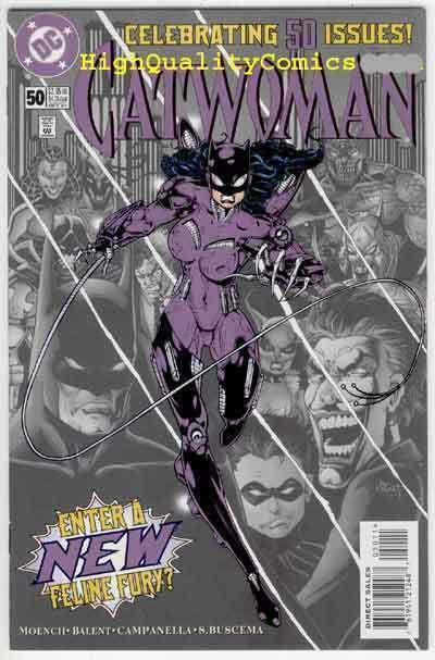 CATWOMAN #50, NM+, Jim Balent, Femme Fatale, Batman,1993, more CW in store