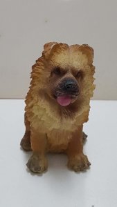 Figura de perro de resina: Chow Chow de 7x6 cm