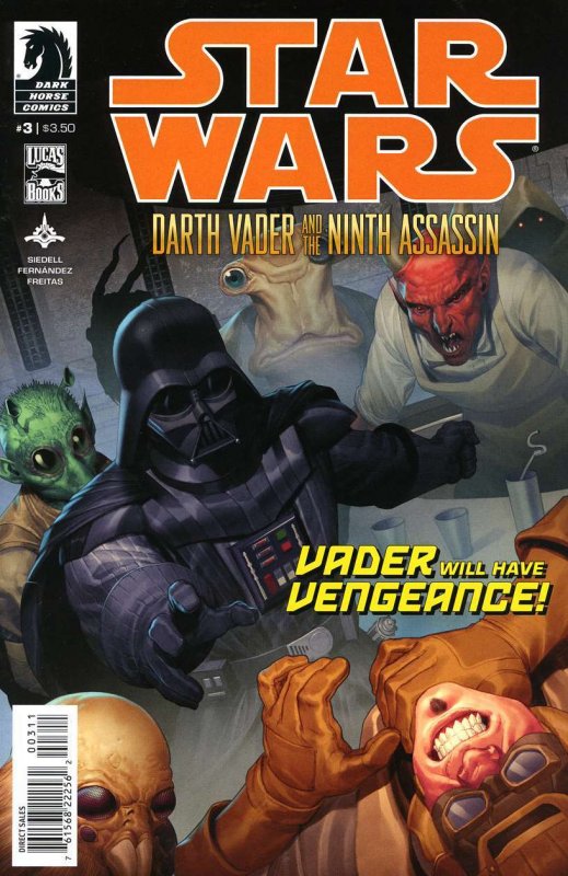 Star Wars: Darth Vader and the Ninth Assassin #3 VF/NM ; Dark Horse