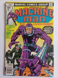 Machine Man #1 newssatnd - Jack Kirby - 1978 - VF