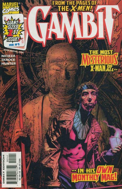GAMBIT #1, NM-, X-men, Cajun, 1999 series, more Marvel in store, Bradstreet