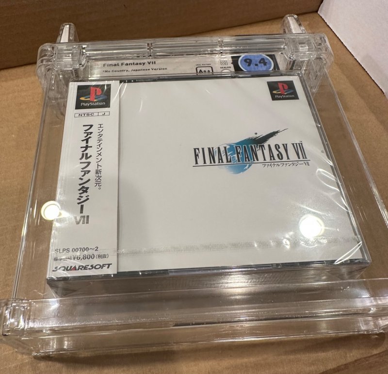 VERY RARE Final Fantasy VII 7 JAPANESE Vers. WATA GRADED 9.4 A++ PS1 PlayStation