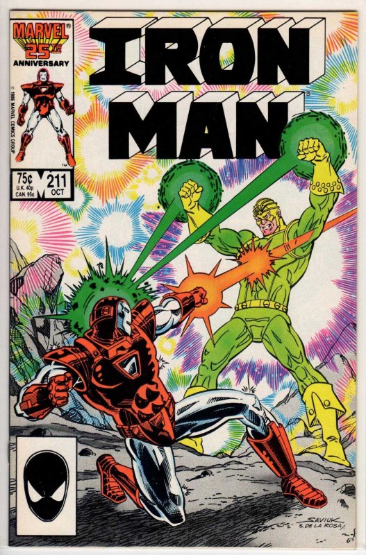 Iron Man #211 Direct Edition (1986) 9.2 NM-