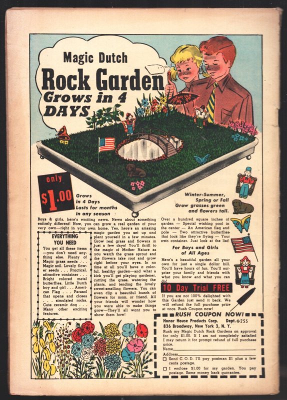 Durango Kid #21 1953-Skull horror splash panel-Fred Guardineer-circus horror sto