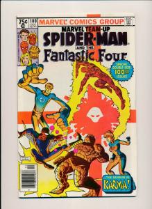 Marvel Team-Up SPIDER-MAN & FANTASTIC FOUR #100 Dec 1980 Fine/Very Fine (PF382) 