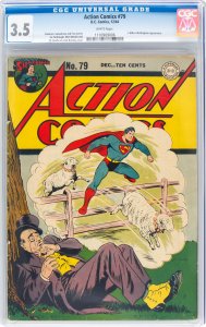 Action Comics #79 CGC Graded 3.5 J. Wilbur Wolfingham appearance 