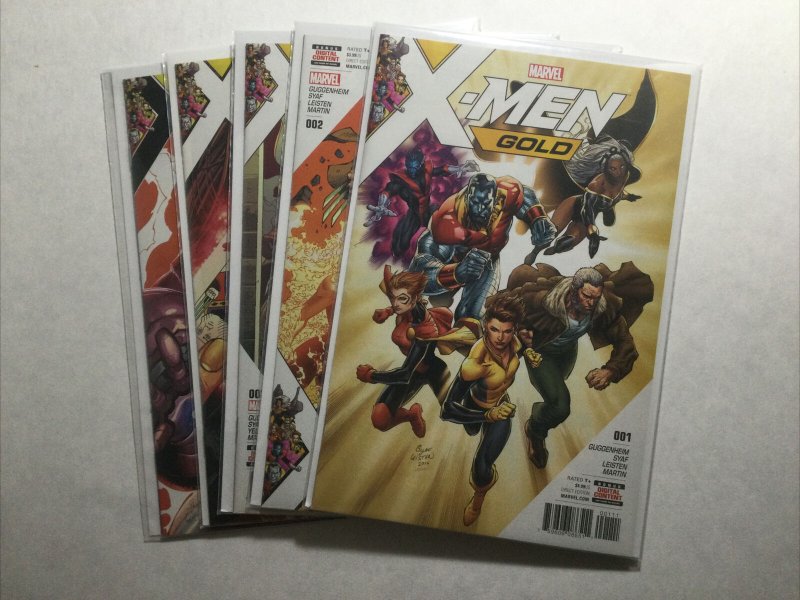 X-Men Gold 1 2 3 4 5 Lot Run Set Near Mint Nm Marvel