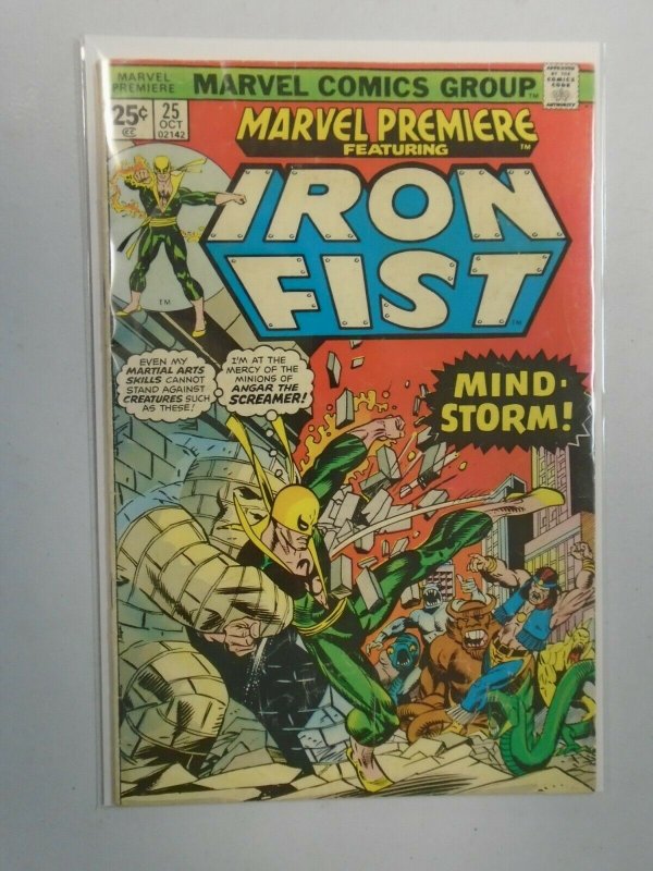 Marvel Premiere #25 Iron Fist 3.5 VG- (1975)