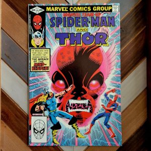 Marvel Team-Up #115 NM (Marvel 1982) Spider-Man co-starring THOR & Mind-Bender