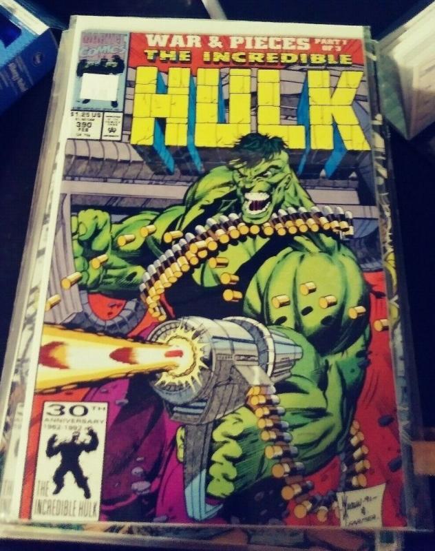 Incredible Hulk  # 390 feb 1992 MARVEL war and pieces  pt 1 x factor 