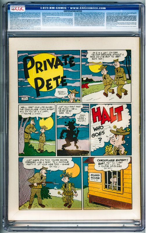 All Funny Comics #1 (1943) CGC 9.0! OWW Pages! Toledo Copy! Cracked slab see pic