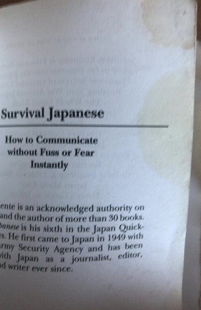 Survival Japanese ,de Menthe2000 editionSee all my books