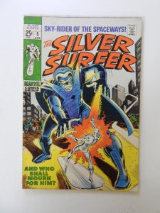 The Silver Surfer #5 (1969) VG condition 1 cumulative spine split